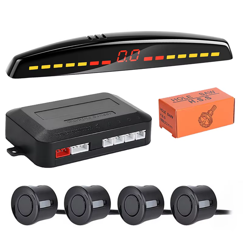 Risingon Car Parktronic 4-Sensor LED Parking Aid Kit