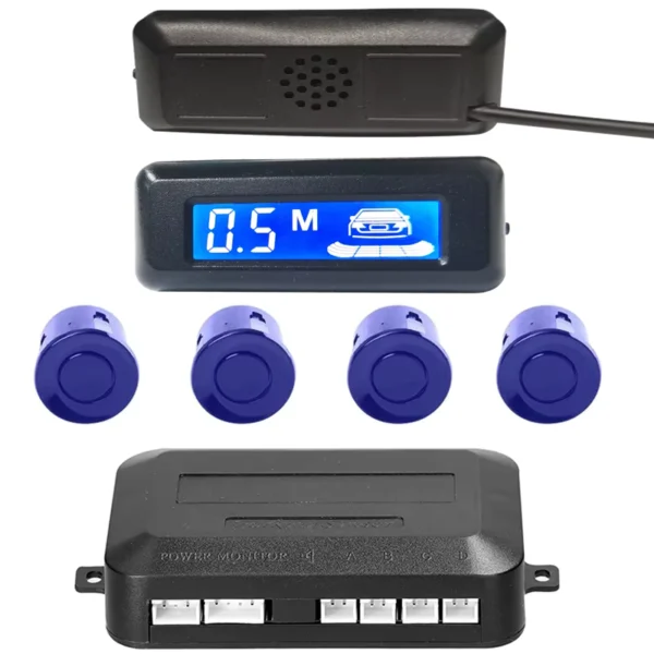 Car Reverse Radar Kit 4 Sensors with LED Display and Sound Warning