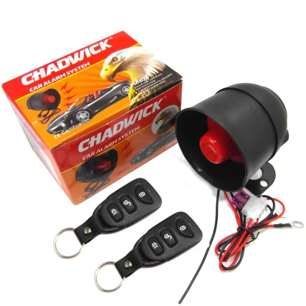 Universal 12V Car Alarm System with 2 Remote Controls