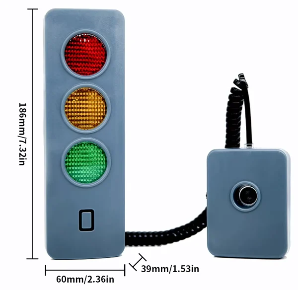 Adjustable Garage Parking Sensor with 3-Color Indicator Light