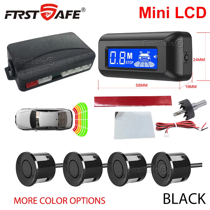 FirstSafe Car Parking Sensor Kit with Mini LCD Display