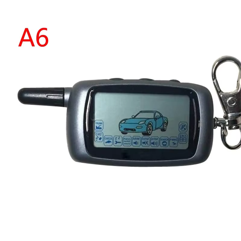 A6 LCD Remote Key for Russian Two-Way Car Alarm System