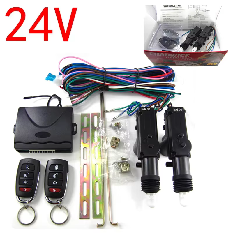 24V DC Car Alarm Remote Central Locking Kit for Trucks