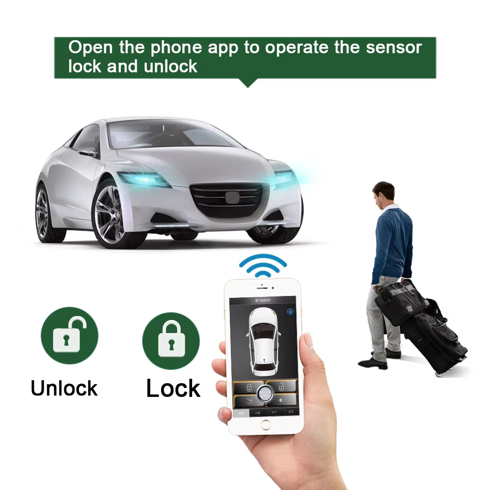 Universal Car Keyless Entry System with Mobile App Control