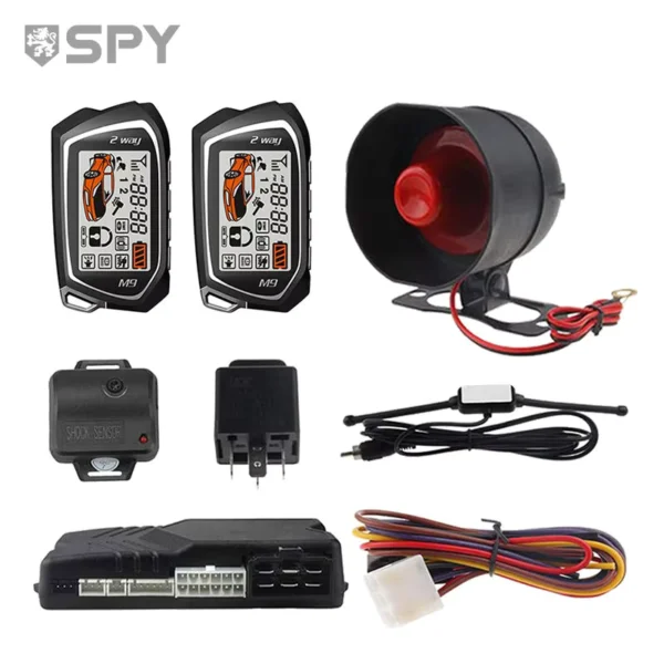 SPY Universal 2 Way LCD Car Alarm System with Remote Starter