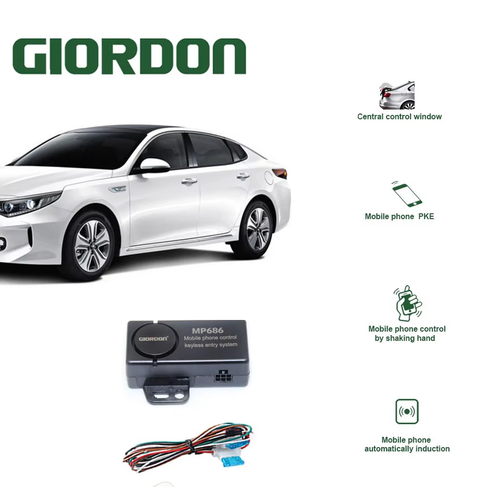 GIORDON Smartphone Car Alarm System with Smart Key PKE
