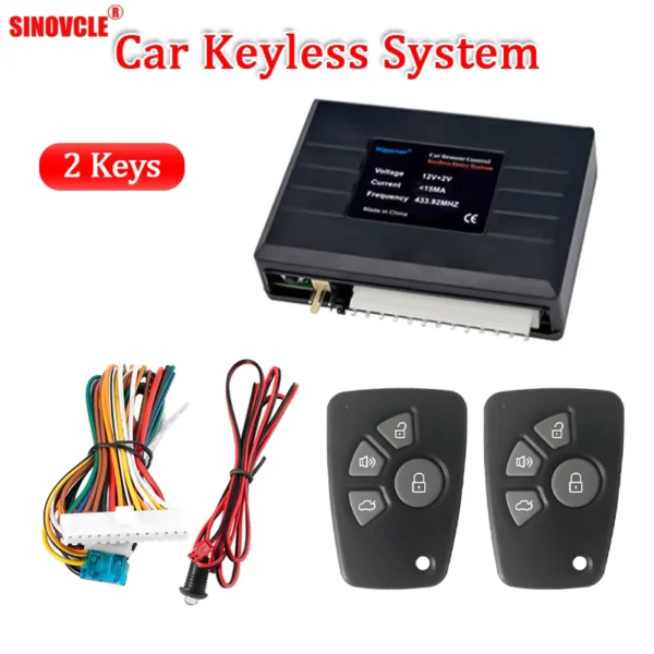 Universal Remote Central Lock Car Alarm System Kit