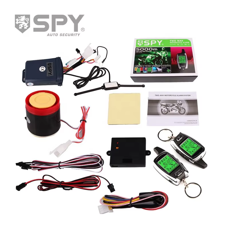 SPY 2 Way Motorcycle Alarm System with Remote Engine Start