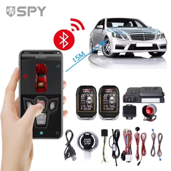 SPY Two-Way Car Alarm System with Keyless Entry & Remote Start