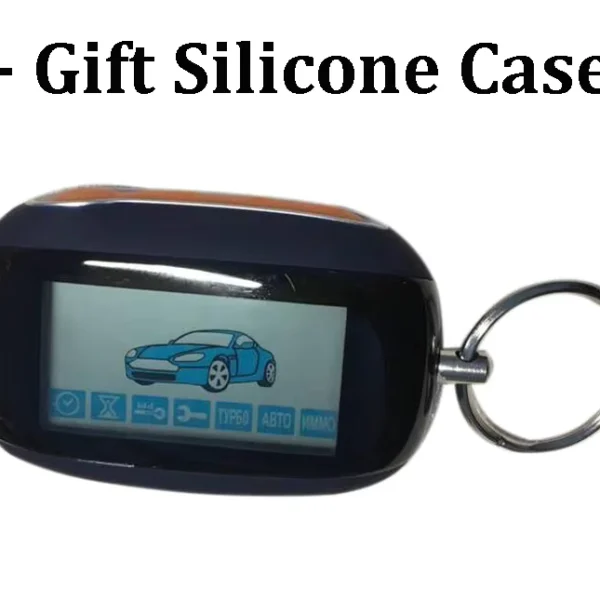 B92 LCD Remote Key Fob with Silicone Case for Starline Alarm