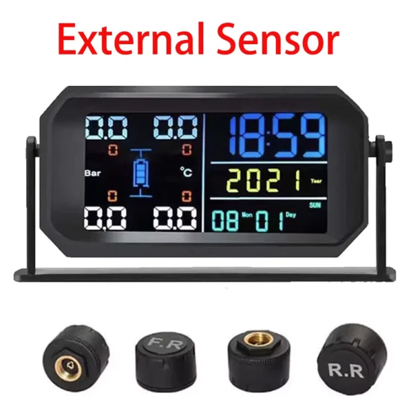 T13 Solar Power TPMS Car Tire Pressure Monitoring System