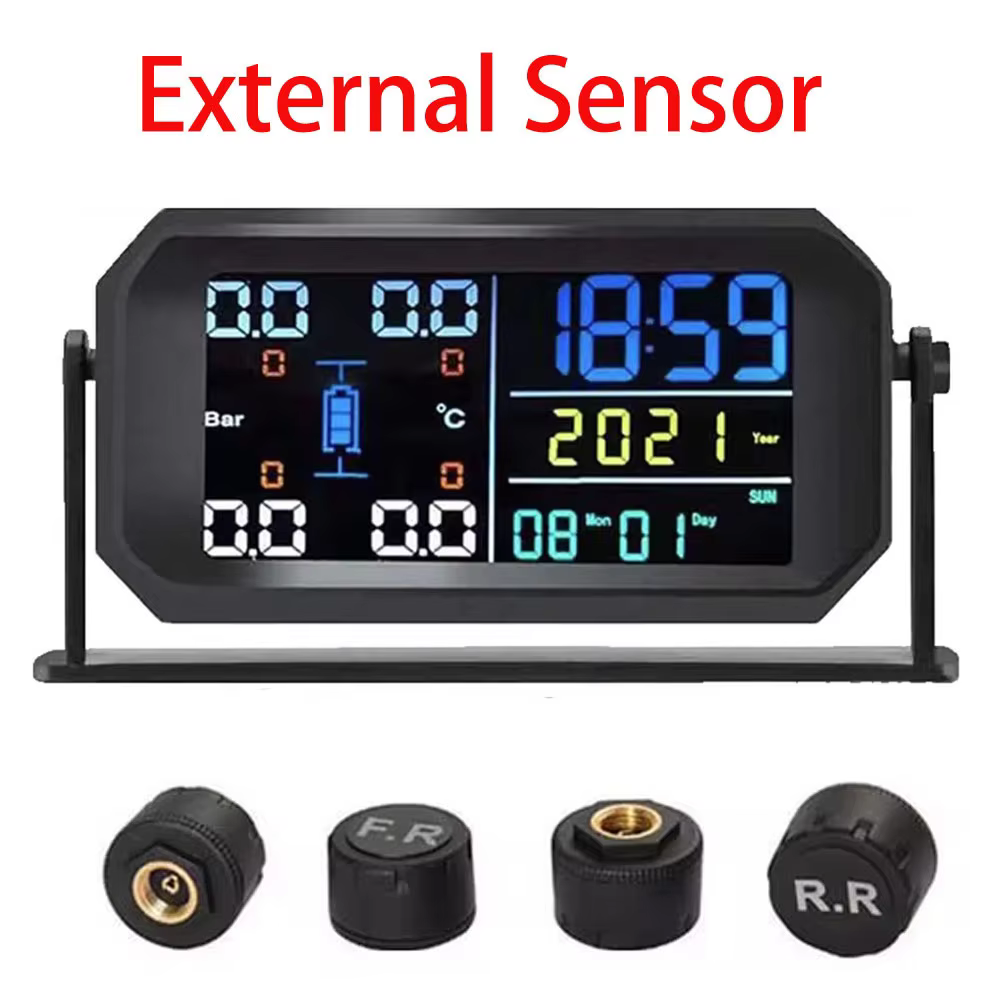 T13 Solar Power TPMS Car Tire Pressure Monitoring System