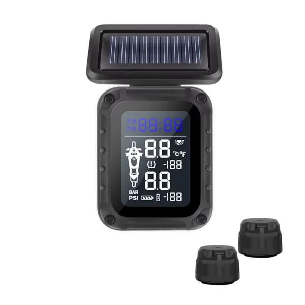 CAREUD Motorcycle Solar TPMS with Internal/External Sensors