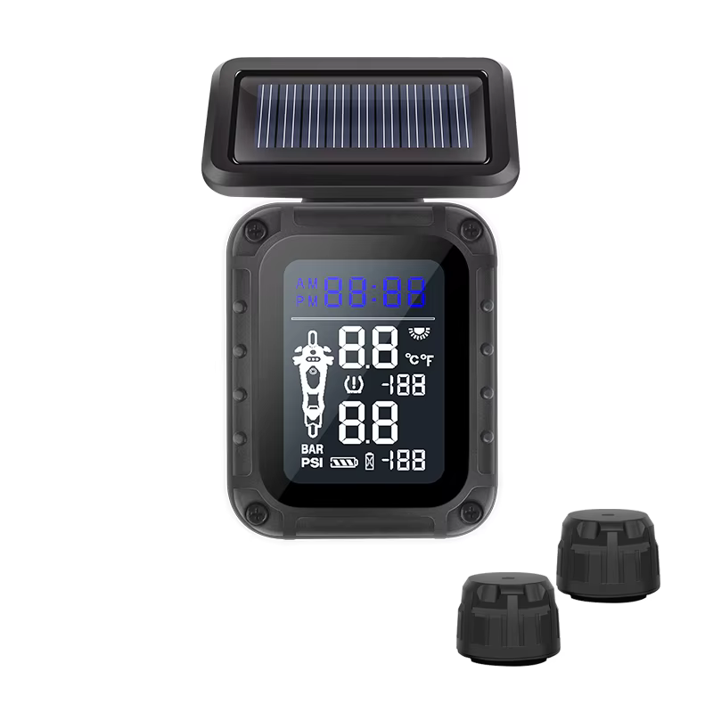 CAREUD Motorcycle Solar TPMS with Internal/External Sensors