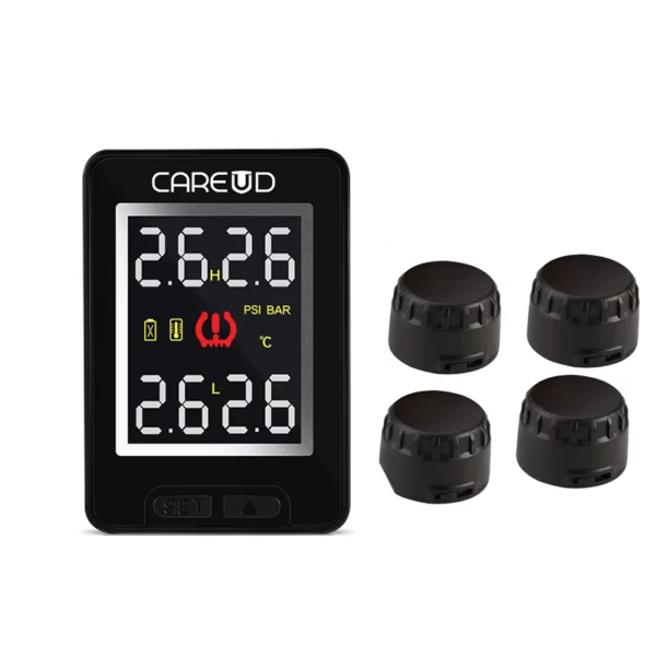 CARUED Wireless TPMS with 4 Sensors for Honda U912