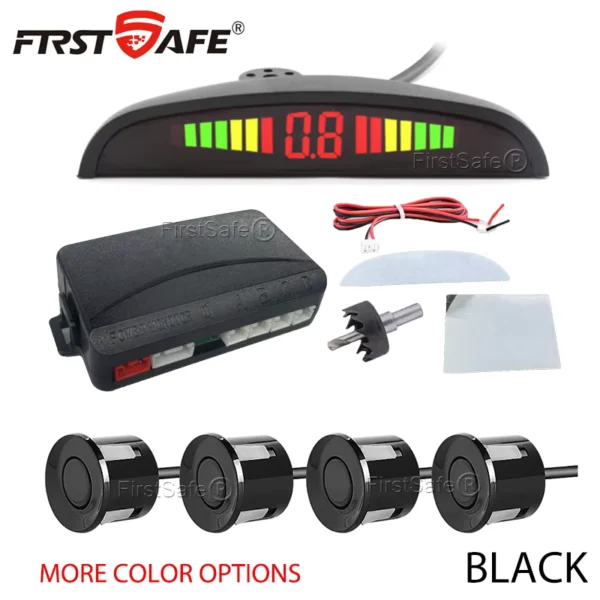 FirstSafe Universal Car Parking Sensor Kit with LED Display