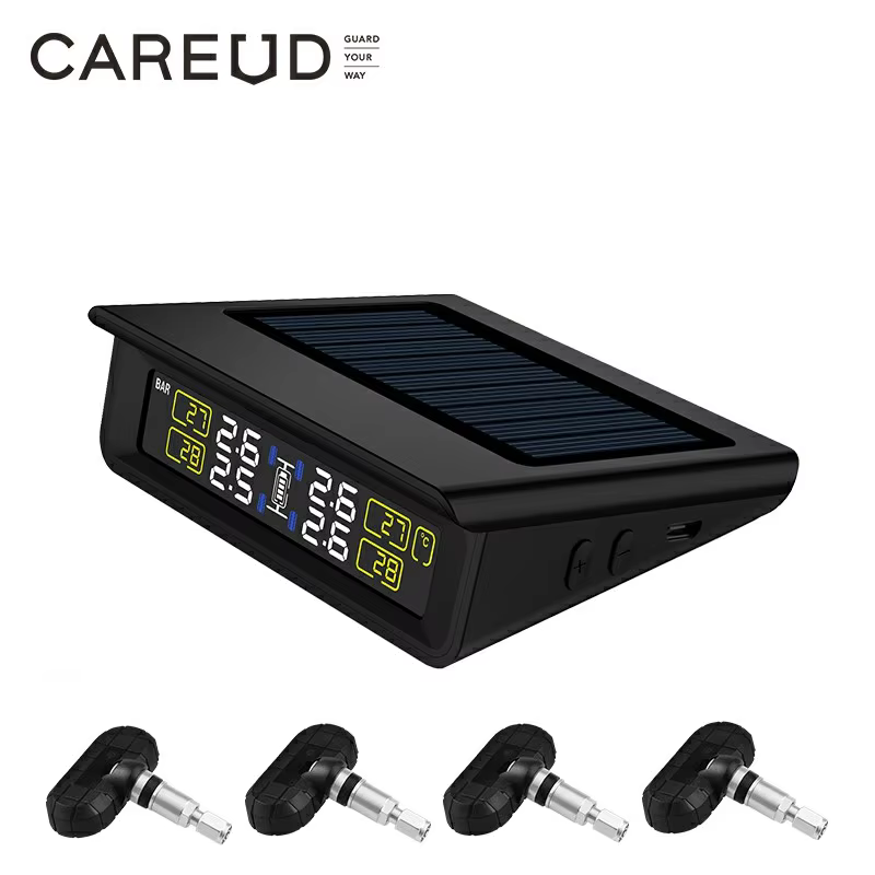 CAREUD Solar Wireless Tire Pressure Monitoring System TPMS