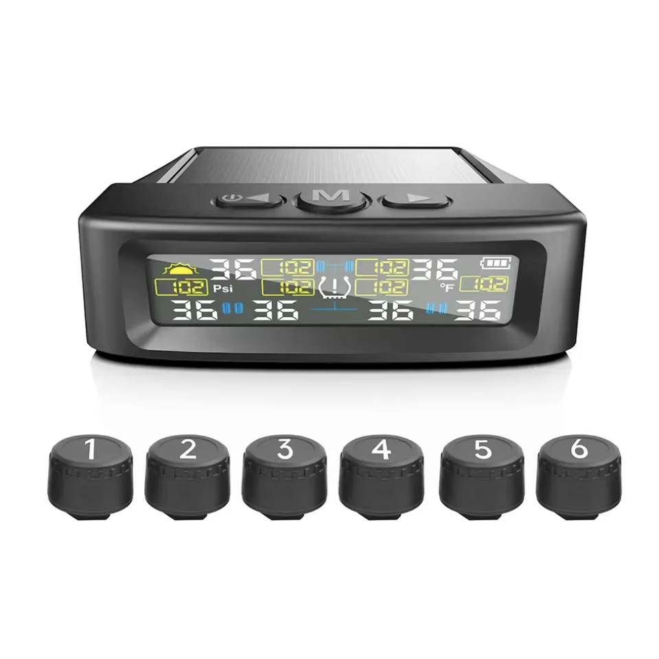 Solar TPMS with 6 External Sensors & Color Display