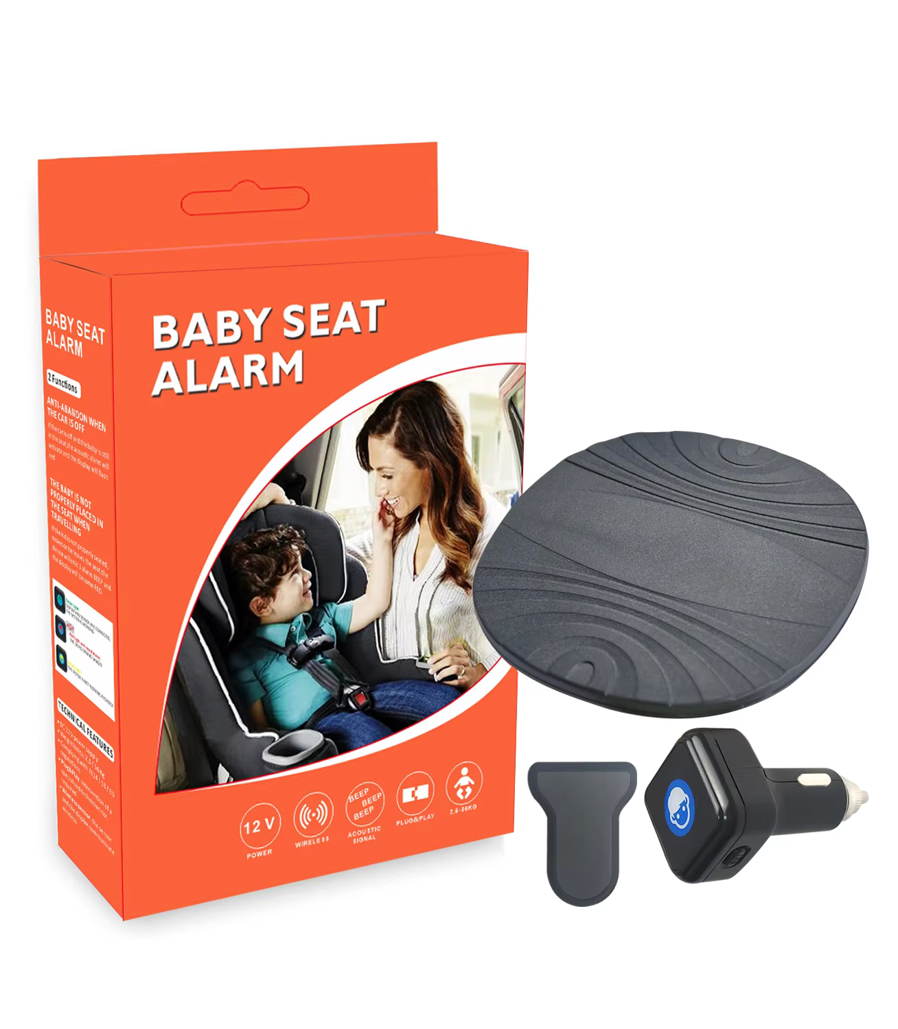 NTO Baby Seat Alarm System Car Seat Reminder DC12V