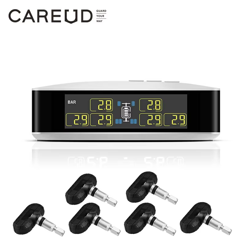 Solar TPMS for Truck RV Bus Trailer 6-Wheel Sensor