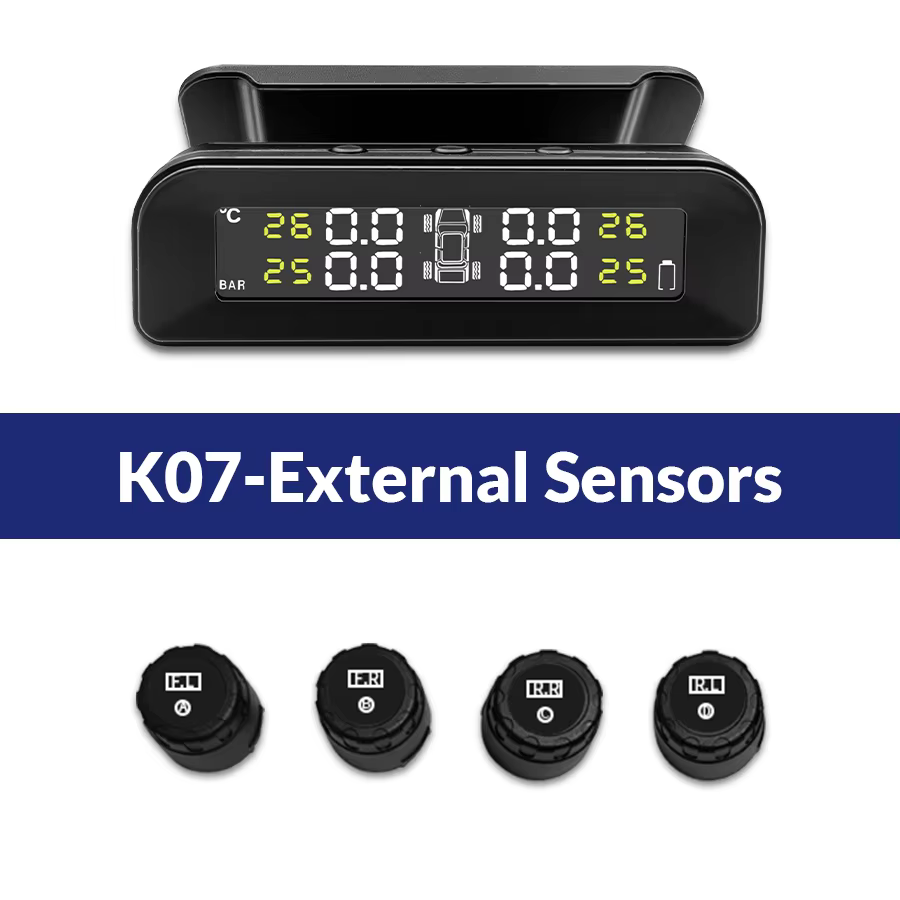 E-ACE Smart TPMS Tire Pressure & Temperature Monitor