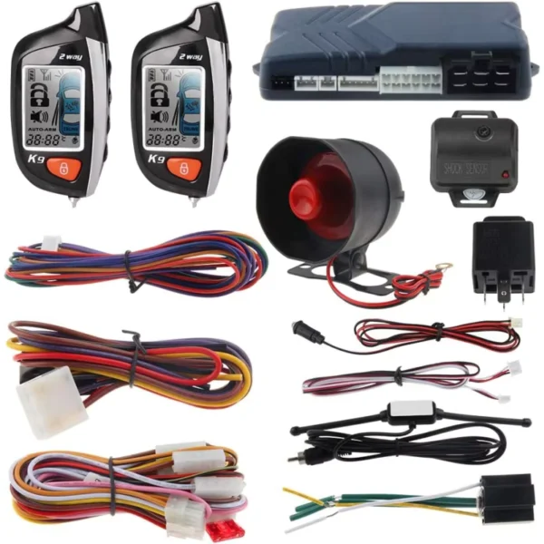 SPY 2-Way Car Alarm System with LCD Remote & Engine Start