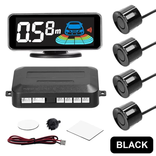 Car Reversing Radar with 4 Sensors LED Distance Display