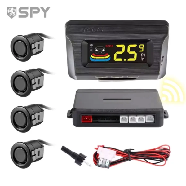 SPY Wireless Car Parking Radar with 4 Sensors and LCD Display