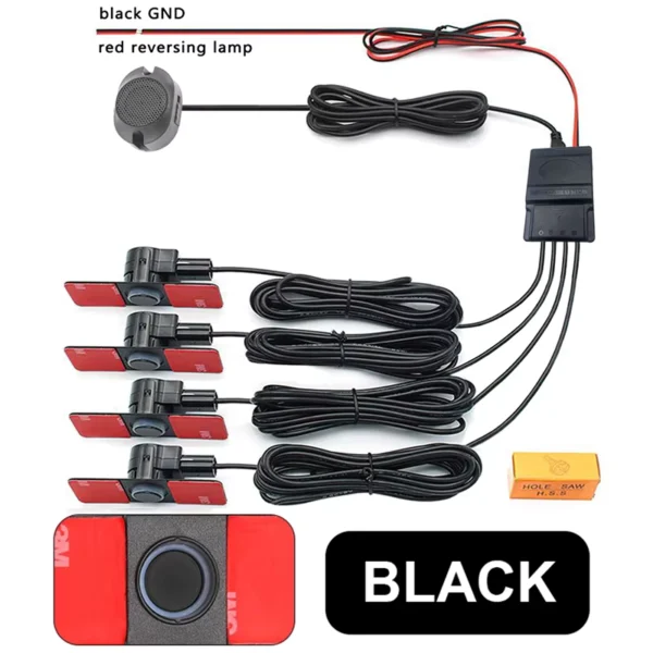 First Safe 4PCS Car Parking Sensor Set 16mm Flat Sensors