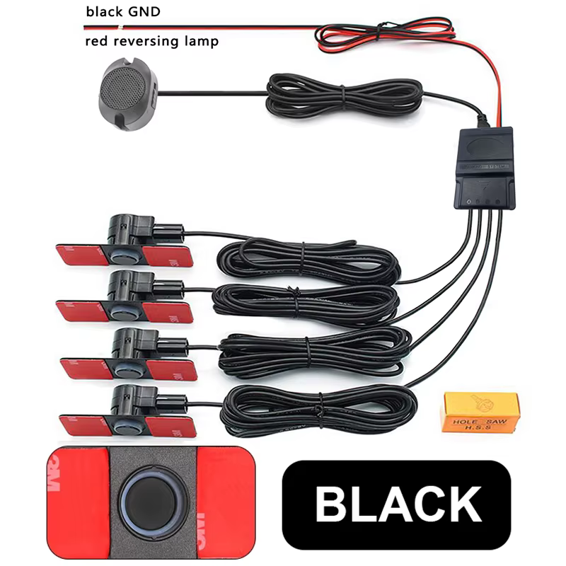 First Safe 4PCS Car Parking Sensor Set 16mm Flat Sensors
