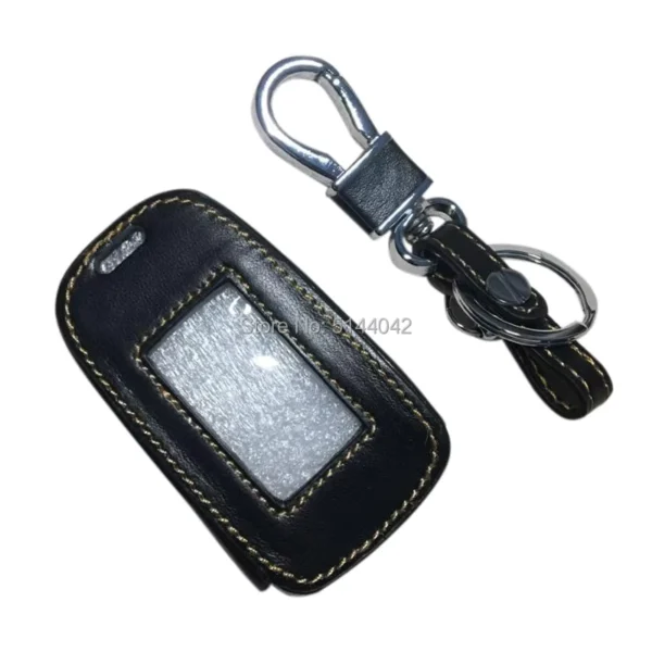 Genuine Leather Key Case for Starline LCD Remote Controls