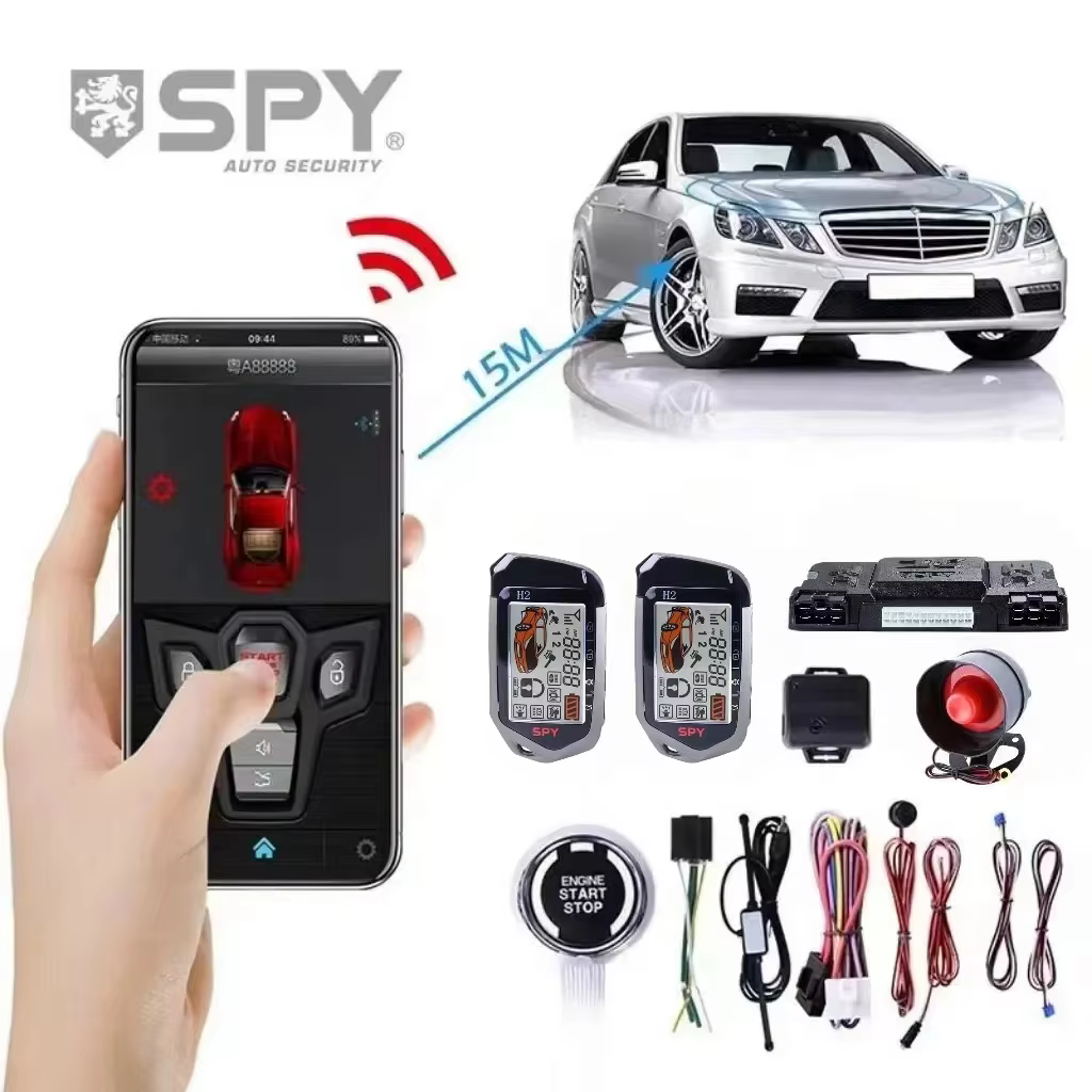 SPY Two-Way Car Alarm Kit with Smart Remote & PKE
