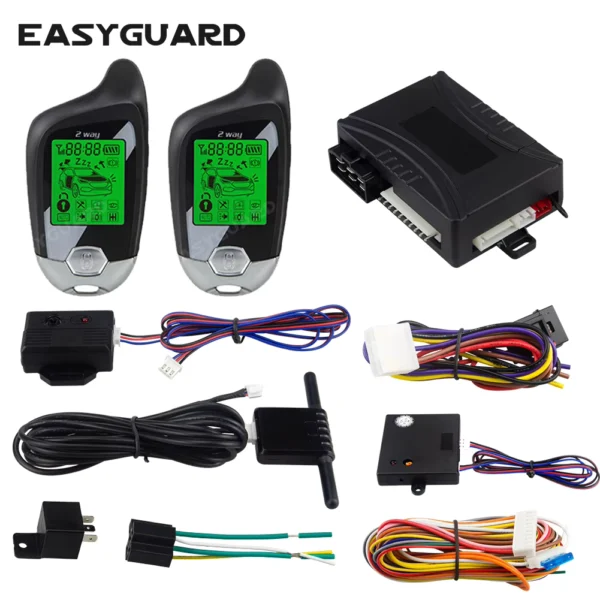 EASYGUARD 2 Way Car Alarm with Remote Start & LCD