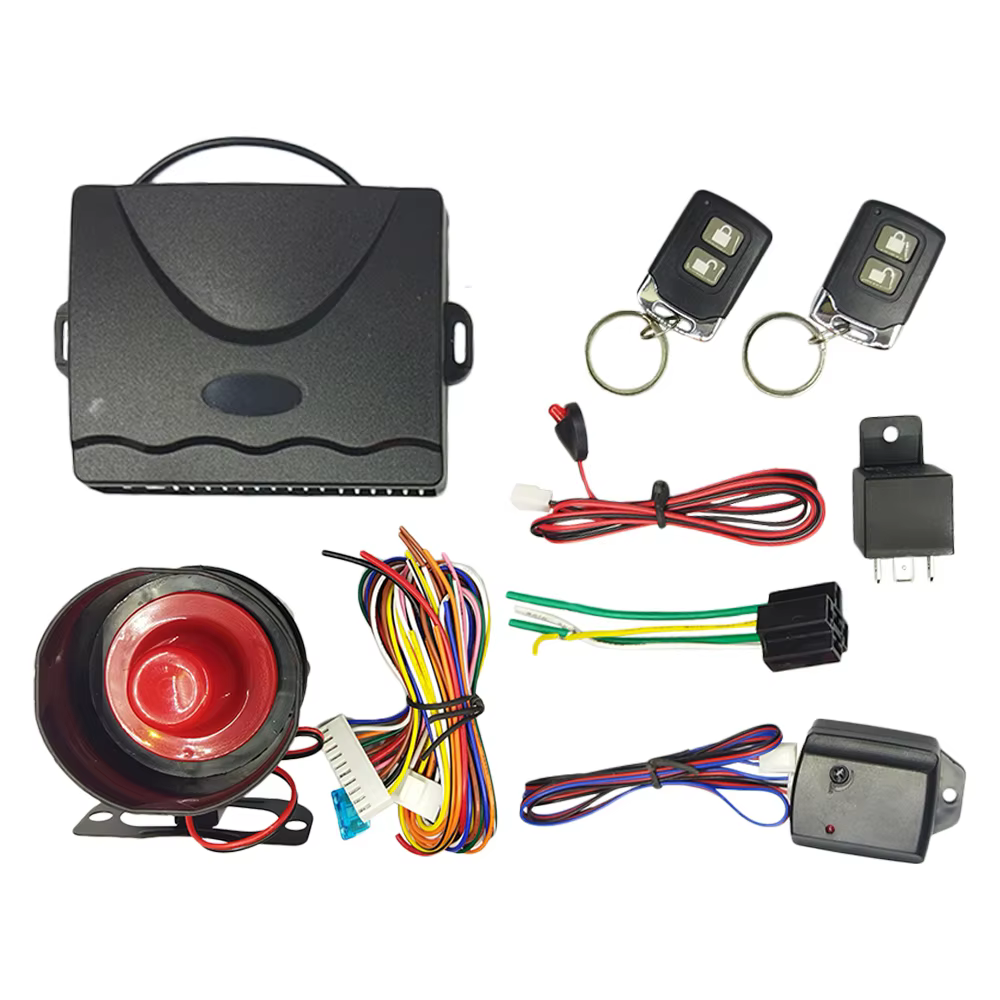 12V Car Anti-Theft Alarm System with Double Remote Sensor