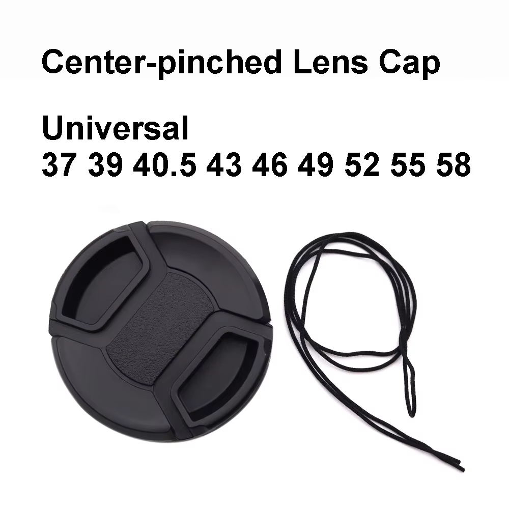 Universal Center Pinch Lens Cap for 37-58mm Filters