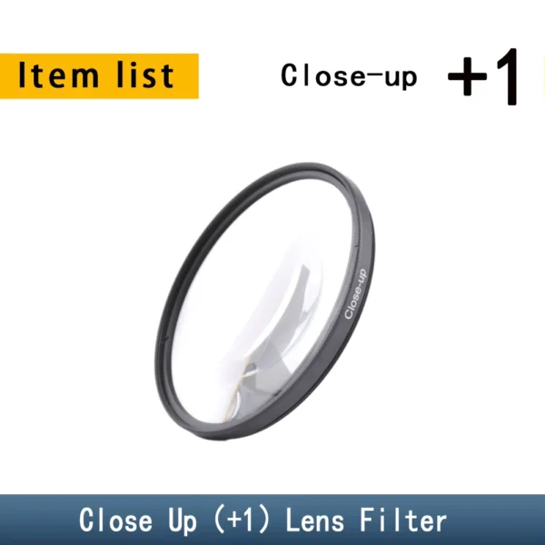 MYOBO Close Up Macro Filter Set +1 +2 +4 +10 for DSLR Lenses
