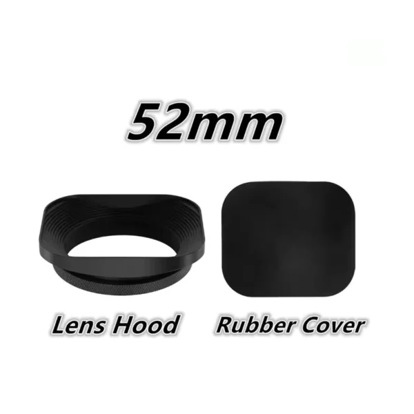 Square Lens Hood Various Sizes for Canon Nikon Fujifilm