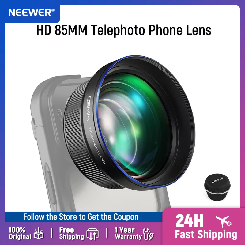 NEEWER HD 85mm Telephoto Phone Lens 2.5X for iPhone Samsung