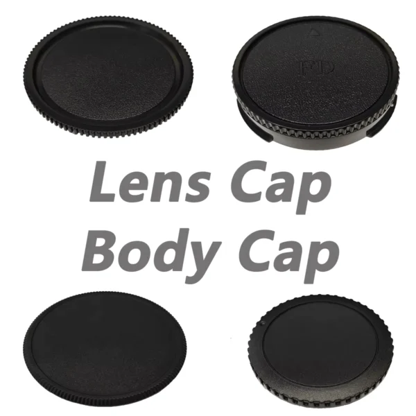 Camera Body Cap and Lens Rear Cap for Various Mounts