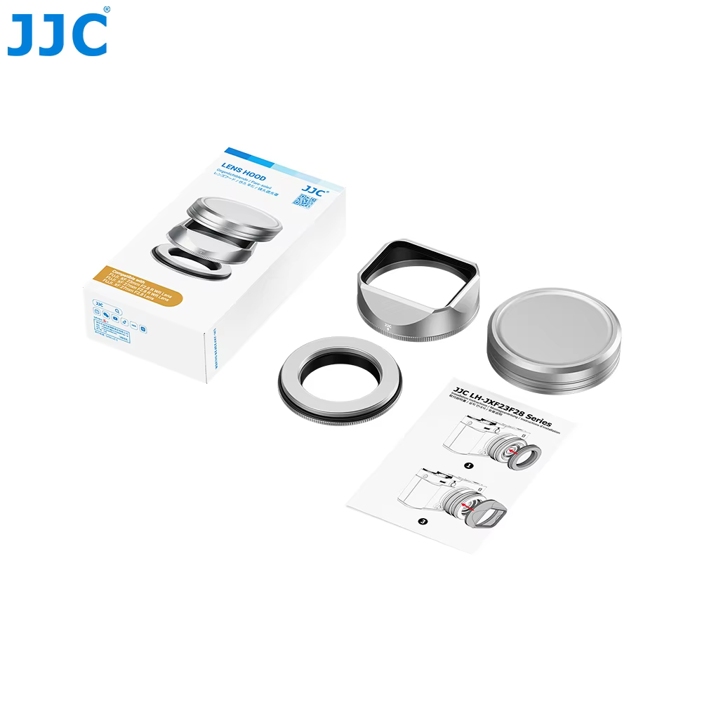 JJC Metal Square Lens Hood for Fujifilm XF 23mm & 27mm Lenses