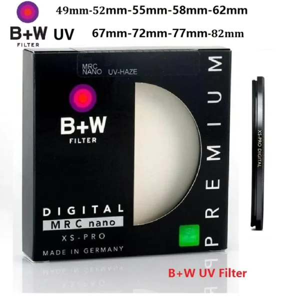 B+W UV and CPL Filters Ultra-Thin Protective Lens Filters