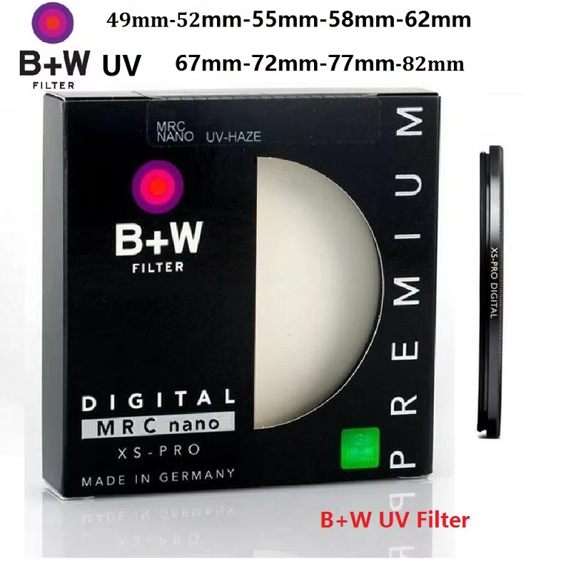 B+W UV and CPL Filters Ultra-Thin Protective Lens Filters