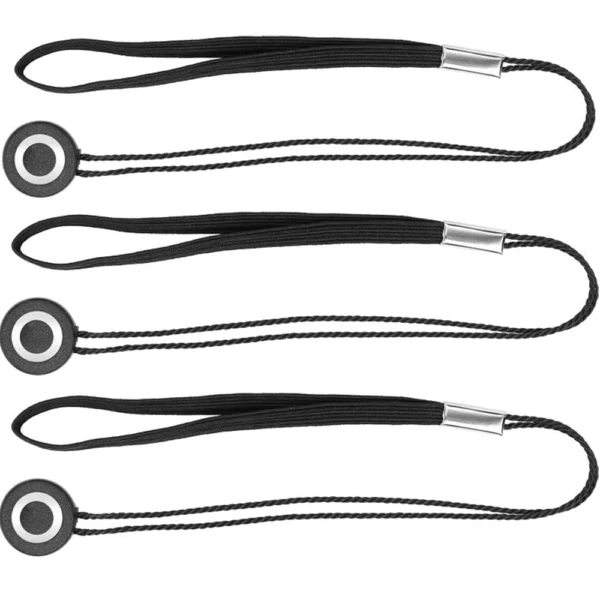 3 Pack Lens Cap Keeper with Microfiber Cleaning Cloth for DSLR