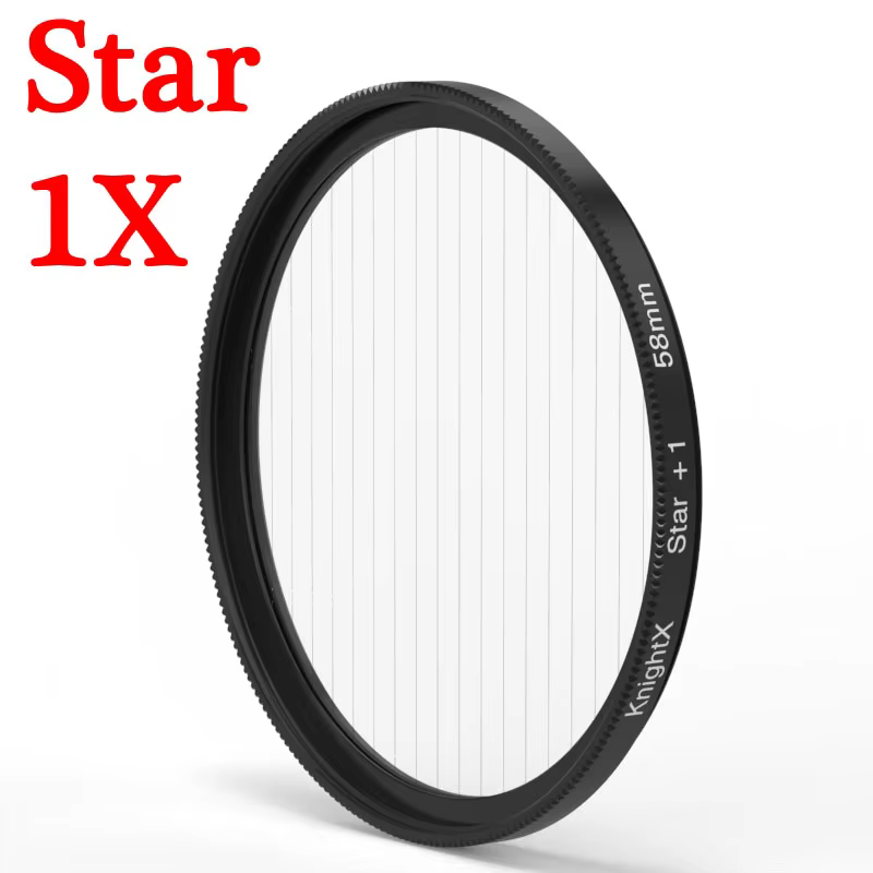 KnightX Star Line Star Filter Lens for Canon Sony Nikon