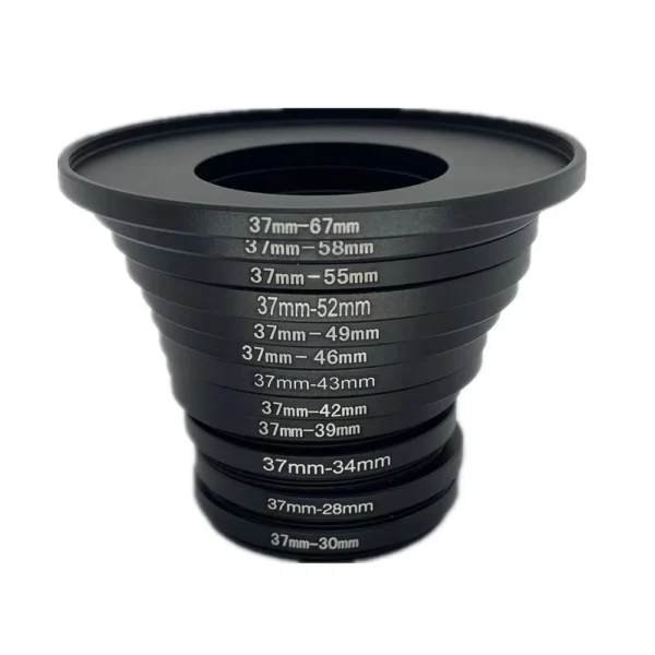 37mm Step Up Down Filter Ring Adapter for Camera Lens