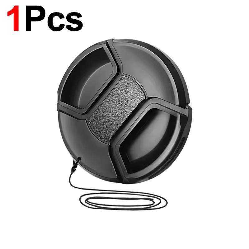 Universal Lens Cap with Strap for DSLR Cameras 49-62mm