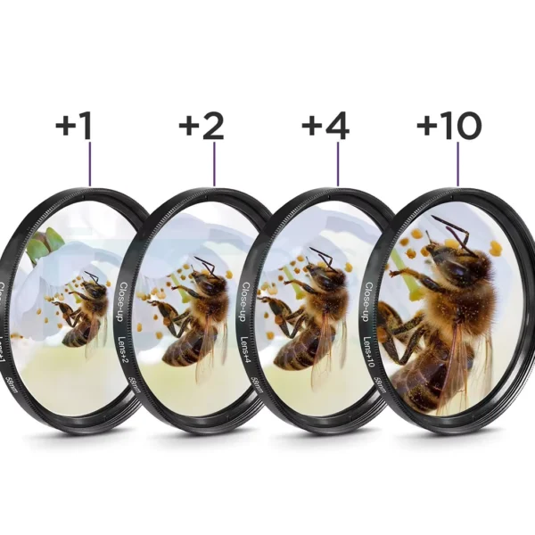 XT-XINTE Close Up Macro Filter Set +1 +2 +4 +10 37-77mm