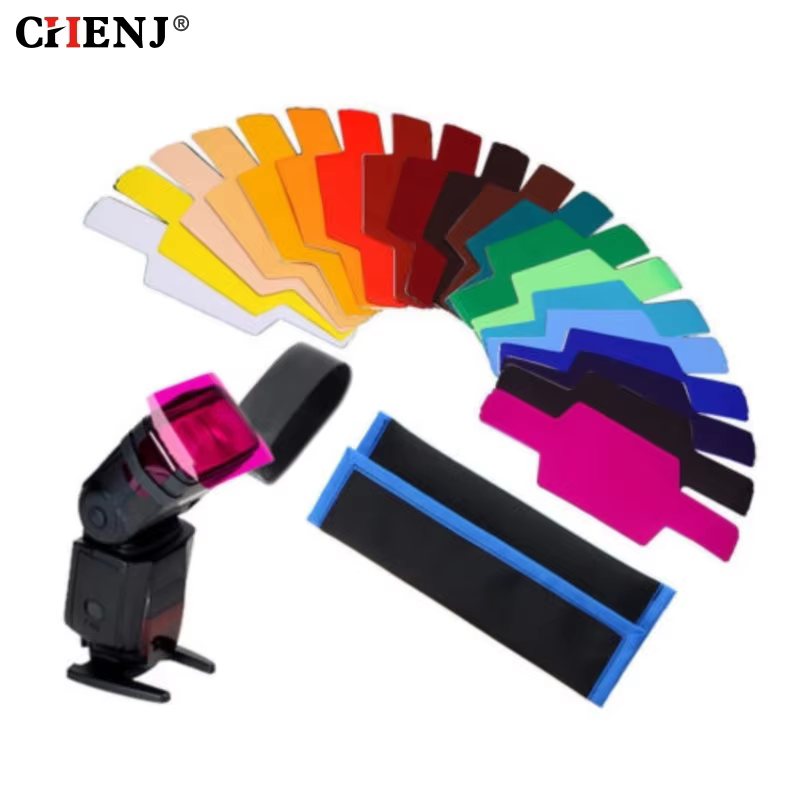 20pcs Flash Speedlite Color Gels for Canon Cameras