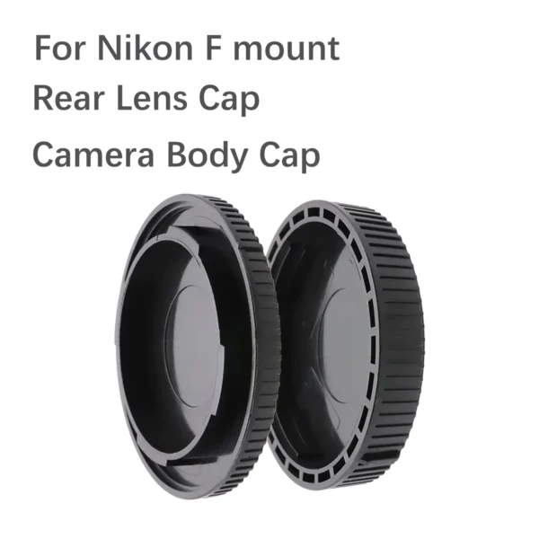 Camera Body Cap and Rear Lens Cover for Multiple Camera Mounts