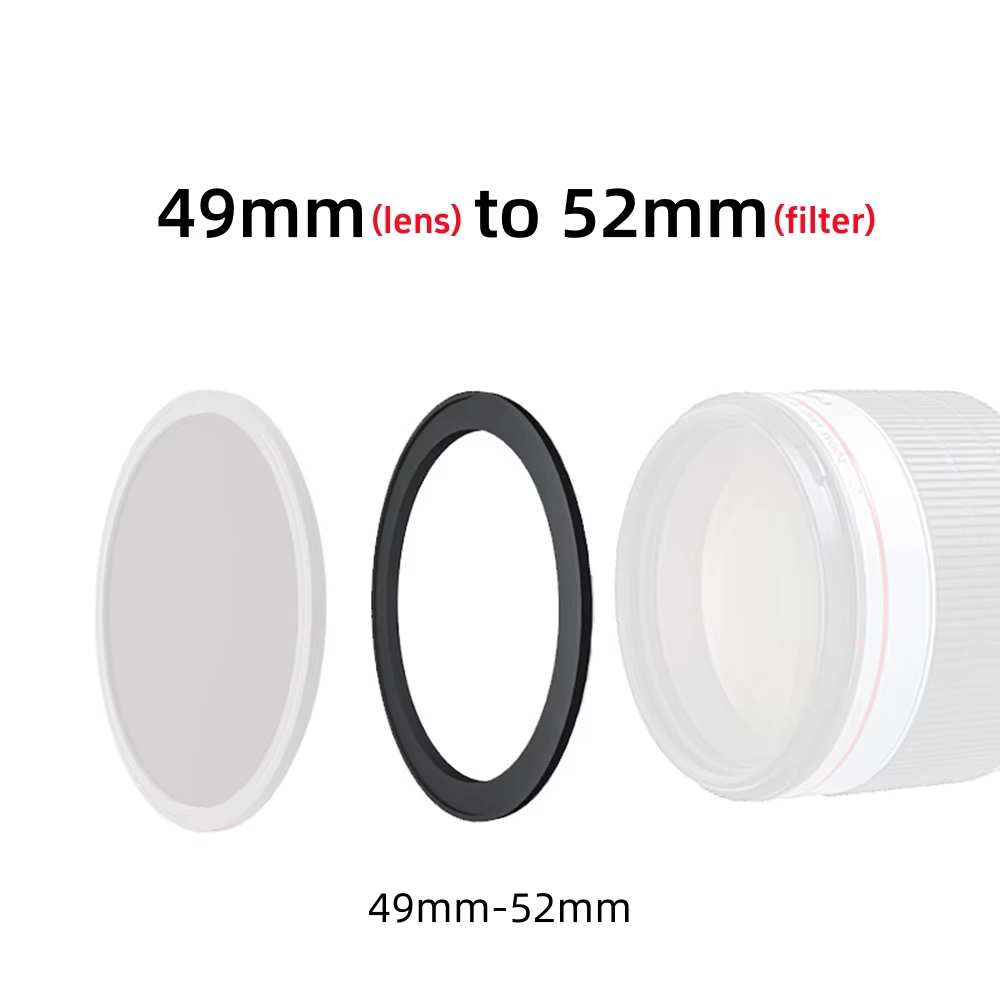 Step Up Camera Lens Filter Adapter Rings Aluminum Alloy